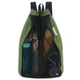 thumbnail image 1 of Mochila WANDF, bolsa de natación de malla transpirable, 32 x 48 cm, color verde oscuro, 1 of 8