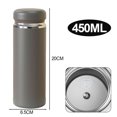 thumbnail image 2 of Hervidor deportivo de acero inoxidable, taza de acero inoxidable de 450 ml, adecuado para estudiantes que trabajan en oficinas., 2 of 5