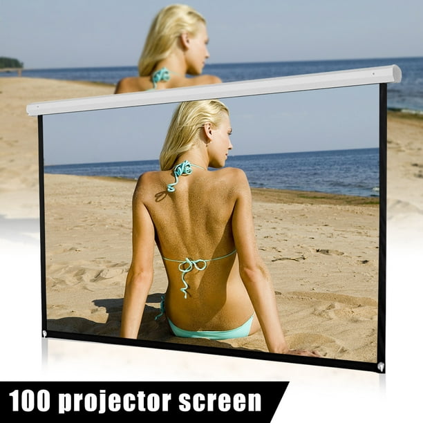 2Pcs/1Pcs 100 Pouces 16:9 HD Écran de Projecteur Portable 16:9 Cinéma Projection Extérieure Bureau Maison