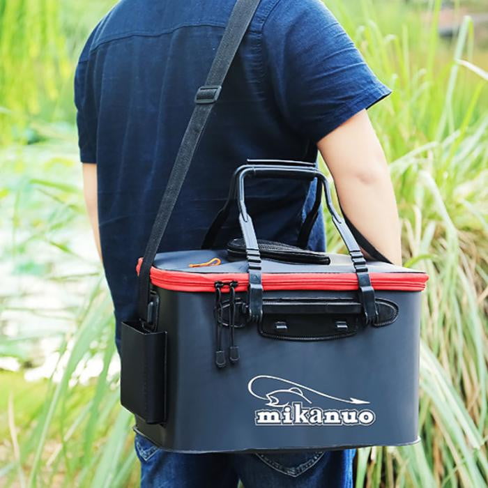 XEOVHV Foldable Waterproof Fishing Bucket-Live Fish Container