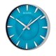 thumbnail image 1 of Reloj de pared Bulova C4383 de 36 cm, níquel satinado, esfera azul, 1 of 2