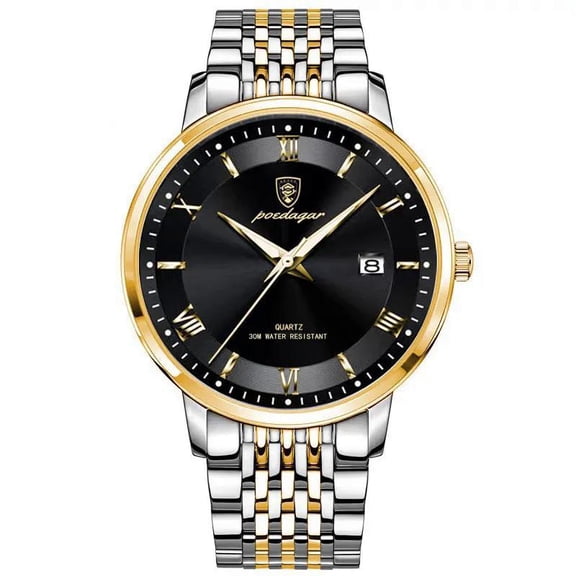 Poedagar men watches new luxury quarzt watch waterproof luminous stainless steel business top men's wristwatch
