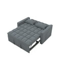thumbnail image 6 of 3 in 1 Convertible Sofa Bed,Modern Linen Fabric Sleeper Sofa with Pull Out Bed,Loveseat Couch with Adjustable Backrest for Living Room,Dark Gray, 6 of 7