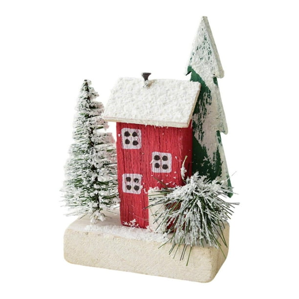 Figura pequeña en miniatura, ideal para exhibición, regalo, centro de mesa o como artículo de colección de invierno. Estilo A