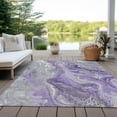 thumbnail image 6 of Addison Rugs Chantille Indoor/Outdoor Transitional Abstract Purple Washable Rectangle Rug, 8' x 10', 6 of 6