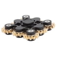 thumbnail image 4 of Fingertip Gear Toy DIY Decompression Metal Finger Hand Gear Toy for Stress Relieving Black, 4 of 14