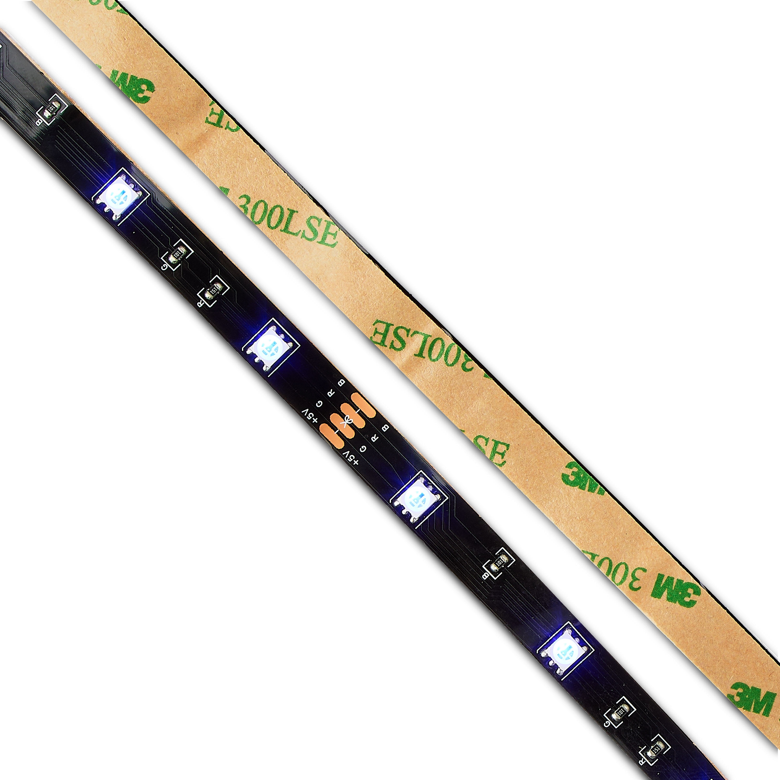 onn 6.6ft RGB TV LED Backlight for 55” TVs, USB Powered, Sound Reactive, Multicolor Strip with Remote