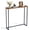 Brown, variant on 33.5 Inch Behind Couch Table, 24"-32" Adjustable Height Range, Behind The Couch Table with Outlet, Adjustable Console Table, Narrow Long Sofa Table, for Living Room, Small Black