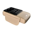 thumbnail image 3 of Alfombrilla para reposabrazos de coche, versátil, protector de consola central, organizador de consola Beige, 3 of 8