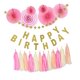 thumbnail image 1 of Papel Borlas de papel abanico de papel Feliz cumpleaños Banner Decoración de fiesta de cumpleaños Sunnimix Decoración colgante de cumpleaños, 1 of 8