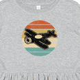 thumbnail image 4 of Inktastic Vintage Airplane Retro Sunset Girls Toddler Dress, 4 of 5