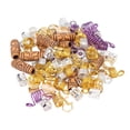 thumbnail image 1 of 120 Uds. Cuentas de rastas de Metal para Barba, puños de tubo, anillos, Clips, decoración de barba para trenzas, colgantes, accesorios, 1 of 8