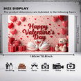 thumbnail image 5 of LUUFILx Valentine's Day Love Backdrop Cupid Heart Banner Wedding Party Decoration Celebration Photography Prop Romantic Background, 5 of 8