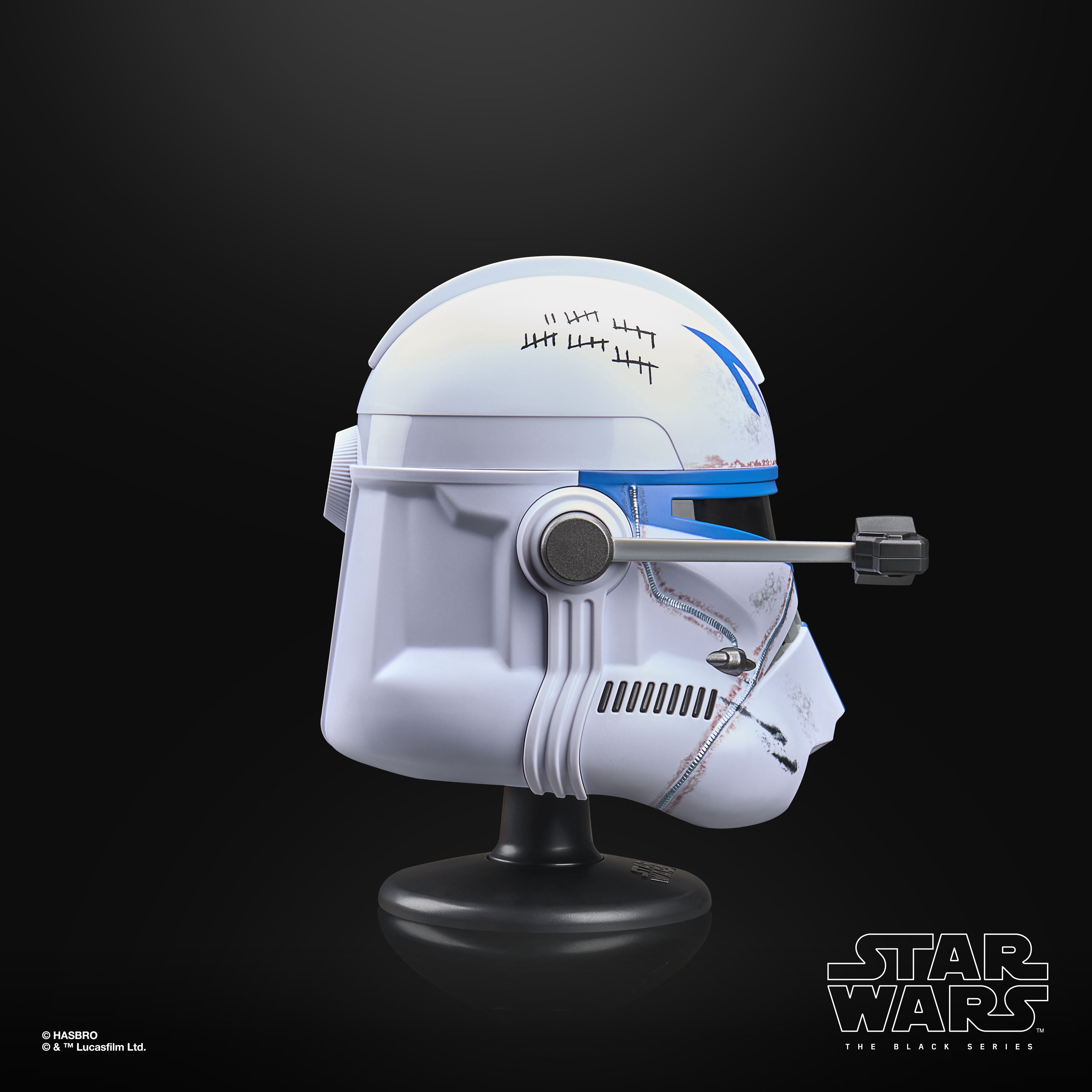 Star Wars The Black Series Clone Captain Rex Premium Mini Helmet for Display, 6 In. Scale