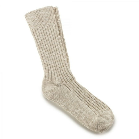 Birkenstock Cotton Slub Womens Socks Size S Color: Beige/White