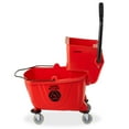 thumbnail image 3 of Dryser Commercial Mop Bucket with Side Press Wringer, 26 Quart, Red, 3 of 8