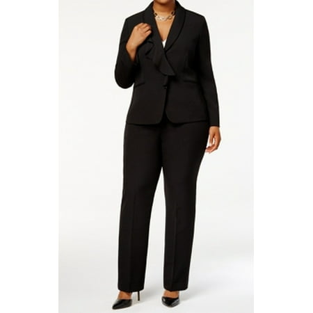 Womens Plus Ruffle-Trim Pant Suit 22W - Walmart.com