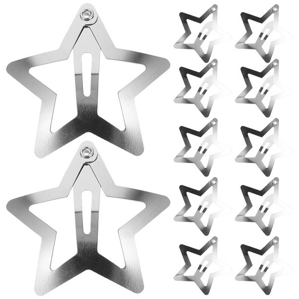 WORGEOUS 40pcs clips de cabello estrella Snap Cañas para mujeres Clips para el cabello lindos Accesorios para el cabello Herramientas para peinar