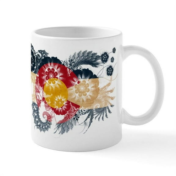 CafePress - Colorado Flag Mug - 11 oz Ceramic Mug - Novelty Coffee Tea Cup