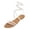 White, variant on NOKIO Women'S Strappy Sandals Summer Women Ladies Fashion Casual Flat Retro Slippers Shoes Sandals Women's Strappy Sandals Lace Up Flats Summer Wrap Open Toe Tie Up Shoes