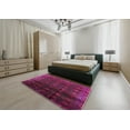 thumbnail image 4 of Ahgly Company Indoor Rectangle Mid-Century Modern Dark Raspberry Purple Oriental Area Rugs, 2' x 5', 4 of 6