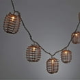 thumbnail image 1 of Gerson 93370 - 10 Light Brown Wire Bamboo Barrel Lantern Light String, 1 of 1
