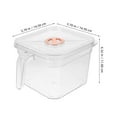 thumbnail image 2 of GAXIRE Transparent Plastic Betta Fish Tank with Lid and Handle for Home Desk Small Clear Aquarium, 2 of 8