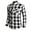 wei163-White, variant on IWRICH Men's Flannel Shirt Casual Regular Fit Long Sleeve Button down Plaid Shirt with Flap Pockets White XL