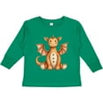 thumbnail image 3 of Inktastic Vintage Knitted Plush Dragon Boys or Girls Long Sleeve Toddler T-Shirt, 3 of 5