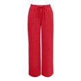 thumbnail image 4 of QGJZVUNL Womens Wide Leg Pants Sweatpants Baggy High-Waisted Drawstring Joggers with Pockets Size 3XL, 4 of 6