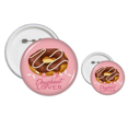 thumbnail image 1 of Postre de chocolate doughnut Western Insignia insignia botón diseño conjunto, 1 of 3