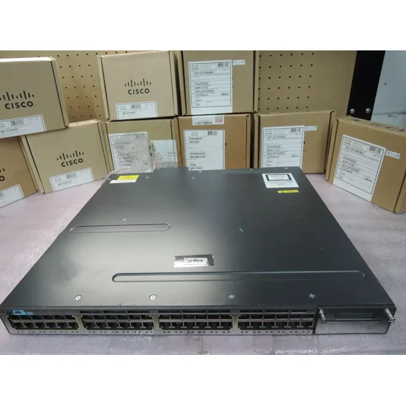 Cisco WS-C3750X-48PF-E 3750X 48 port POE+ switch.