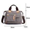 thumbnail image 2 of Bolso de lona multifuncional de ocio retro, mochila de viento escolar literaria y artística de moda, 2 of 5