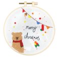 thumbnail image 1 of Dsscvnef Scene Embroidery Kit Christmas Kits Beginner Embroidery Kit for Adults DIY Embroidery Kit for Home Room, 1 of 4
