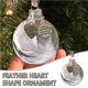 thumbnail image 2 of Moyic Adorno navideño transparente, bola de plumas redonda, adornos de bolas de plástico transparente, decoración de árbol de Navidad, colgante Decoración del hogar Numero 3 Moyic HA042018-03, 2 of 6