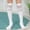 White, variant on Girls Knee High Socks Kids School Uniform Seamless Breathable Socks Fashion Stockings Mid Tube Stockings