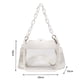 thumbnail image 5 of Bolso Bandolera Bolso Chain Commute Bag Fashion Crossbody Bag Transparente Elegante para viajes (Blanco), 5 of 6