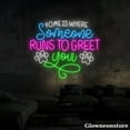 thumbnail image 4 of Glowneon Home Is Where Someone Runs To Greet You Open Neon Sign, Welcome OPEN Pet Shop Clinic Spa, 4 of 5