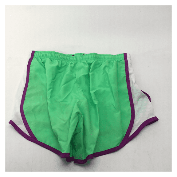 NWT Girls NIKE Dri-Fit Tempo Running Shorts w/ Panty Green Glow/Purple - Large