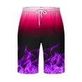 thumbnail image 4 of ZVNAΖH Mens Shorts Clearance Mens Shorts Elastic Waistband with Pockets and Drawstrings Mens Summer Beach Casual Shorts, 4 of 4