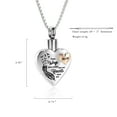 thumbnail image 2 of Heart Urn Necklace for Ashes Women Men Cremation Jewelry for Ashes Cremation Necklace In Memory of Grandpa Grandma Dad Mom Uncle Aunt Brother, 2 of 7
