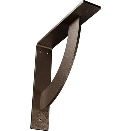 

Ekena Millwork 2 W x 10 D x 10 H Bulwark Steel Bracket Hammered Dark Bronze