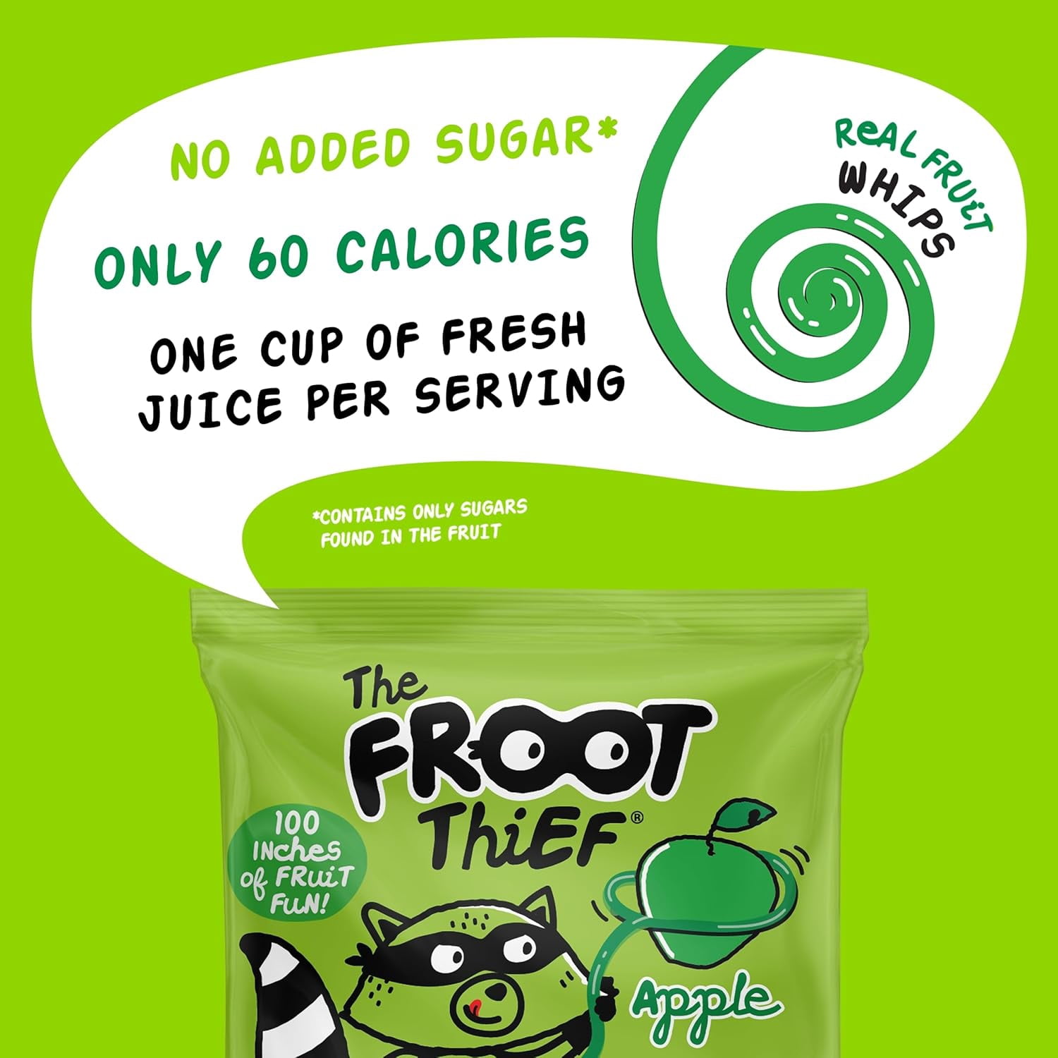 (Pack Of 24) The Froot Thief Fruit Whip Apple 0.7 Oz