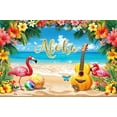 thumbnail image 4 of SUNOLIFE Summer Hawaii Backdrops Banner Beach Aloha Photography Background for Party Decorations 10x8ft, 4 of 4