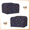 thumbnail image 3 of Balery Colored Balloons Pattern Oven Cover Kitchen Bread Machine Protector, 4 Slice Toaster Cover for Home, Anti Dust Fingerprint Coaster Cover, 3 of 7