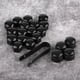 thumbnail image 4 of 20 cubiertas para tuercas de rueda, 17 mm, para rueda de coche, protección antirrobo, para un color negro Khall Tendencias, 4 of 6