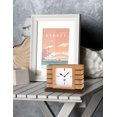 thumbnail image 2 of Reloj de Chimenea Bulova Usonian II en Madera Maciza de Aliso, 2 of 3