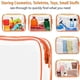 thumbnail image 5 of Bolsa de artículos de tocador transparente, paquete de 3 bolsas de artículos de tocador, bolsa de maquillaje de viaje para mujeres y hombres, bolsa de mano que cumple con las normas de las, 5 of 6