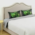 thumbnail image 3 of Coolnut Green Dragon Pillowcase for Hair and Skin Silk Pillowcase King Size 20 ×40In, Soft and Breathable Slippery Satin Pillowcase Covers for Sleep Decor Giftsation 940, 3 of 7