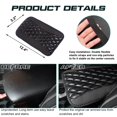 thumbnail image 4 of Xotic Tech Center Console Armrest Seat Box Cover Pad, Leather Cushion Mat Protector w/Flexible Elastic Band, Universal Accessories for Most Cars, SUV, Truck (Black 12.60"x7.48"), 4 of 8